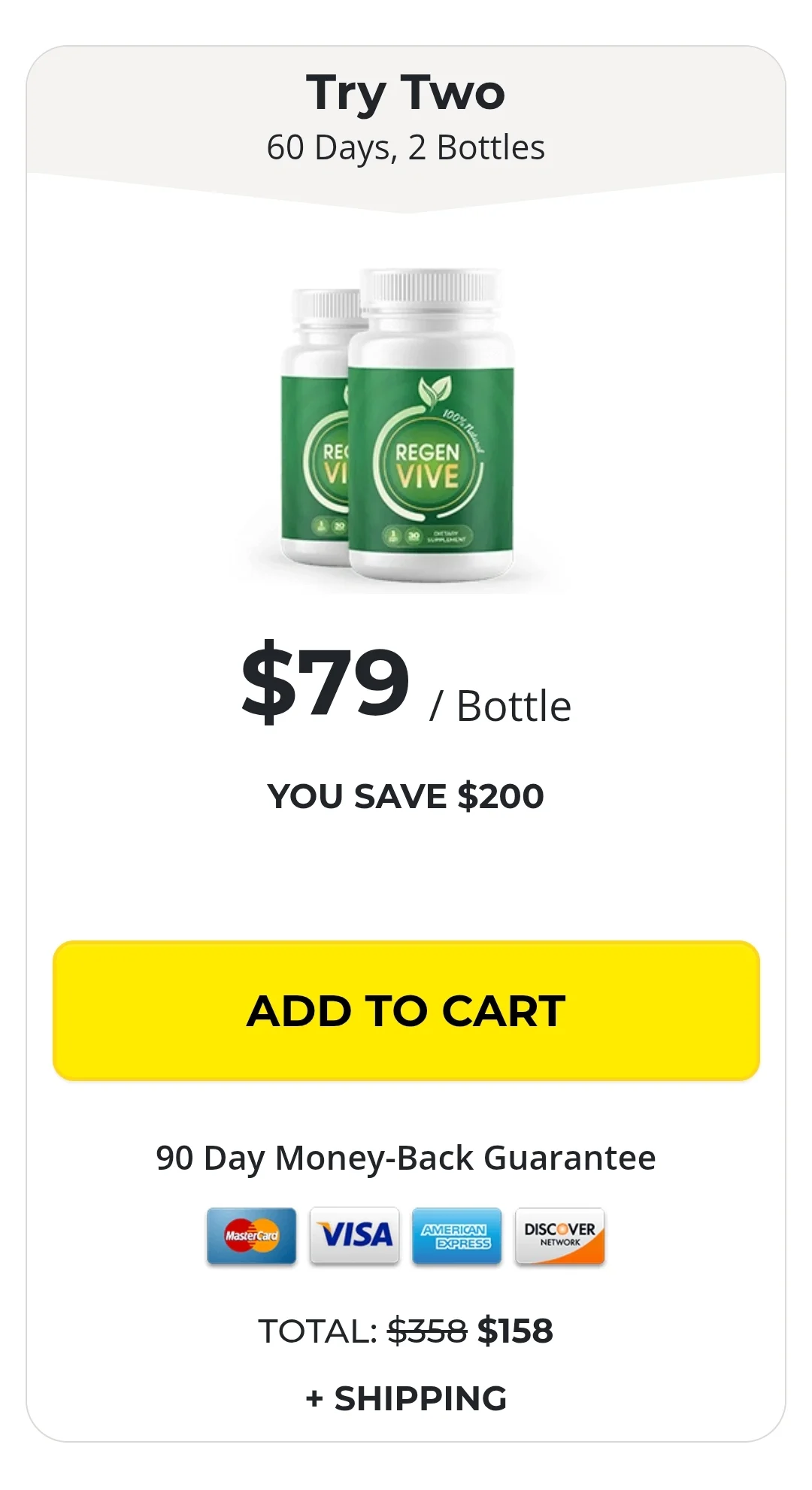 RegenVive 2bottle price